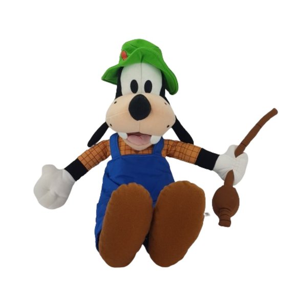 DISNEY Goofy Fishing Plush Stuffed Animal Toy Walt Disney World Goofy Fisherman - Picture 10 of 10